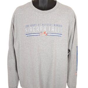 Vintage Niagara Falls T Shirt Mens Size XL Gray Natural Wonder Destination